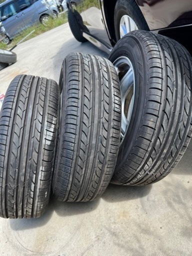 ※3本セット　ホンダ　フィット　取り外し　14インチアルミホイール＋バリ山国産タイヤ　175/65R14 フロントだけ交換やスペアや予