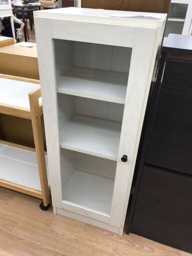 ★ジモティ割あり★  収納棚 アイボリー H100×W39.5×D32 クリーニング済み KJ2814