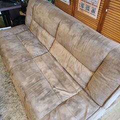 ◆本日限定！当日お持ち帰り価格◆ ソファベッド 3人掛ソファ ブラウンの画像