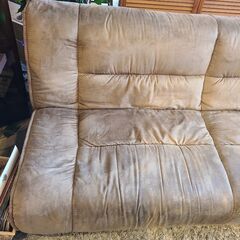 ◆本日限定！当日お持ち帰り価格◆ ソファベッド 3人掛ソファ ブラウンの画像