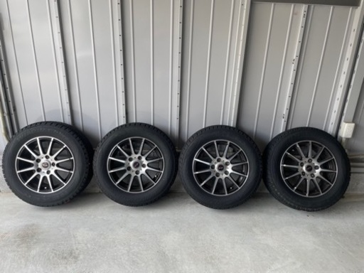 【商談中】【2022製/山アリ】pcd 114.3 5穴 /冬用 ミニバン 195/65R15  スタッドレスタイヤ ホイール 4本セット  【希望金額コメントください】