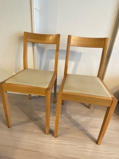 無印良品　ダイニングテーブルセット(椅子2脚)