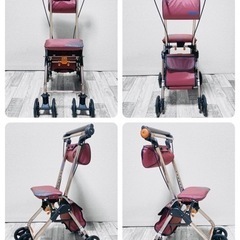 テイコブ コンパクトタイプ シルバーカー ナノンDX ワインレッ...