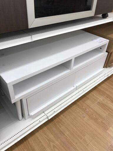 ★ジモティ割あり★  テレビ台 白 H40×W112×D39 クリーニング済み KJ2820