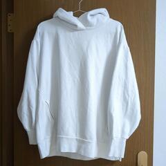 【中古品】GAP　プルパーカ　白色　レディースS