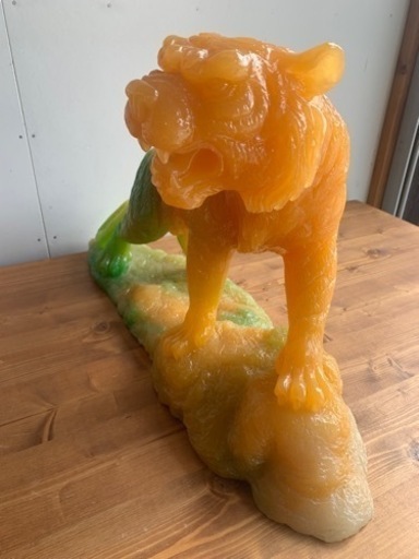 【無人対応】　虎　樹脂製　置物　特大　縁起物　風水