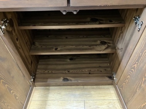 9/14 値下げ⭐️人気⭐️ 大川家具 三面レンジボード No.95