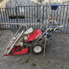 三菱バインダー　あきばれ　稲刈り機の画像