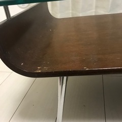 アールデコガラスセンターテーブル リビングテーブルの画像