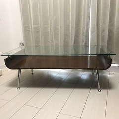 アールデコガラスセンターテーブル リビングテーブル