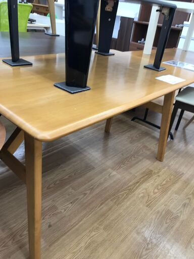 ★ジモティ割あり★  ダイニングテーブル ナチュラル H69×W118×D74 クリーニング済み KJ2827