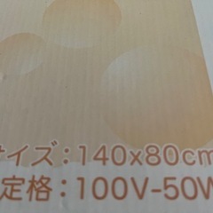 電気敷毛布です。の画像