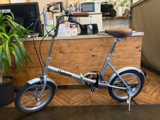 【16インチ】折りたたみ自転車　シルバー　名古屋プレミアム商品券×金鯱マネー参加店舗　 名古屋プレミアム商品券、金シャチマネーご利用頂けます – 名古屋大須