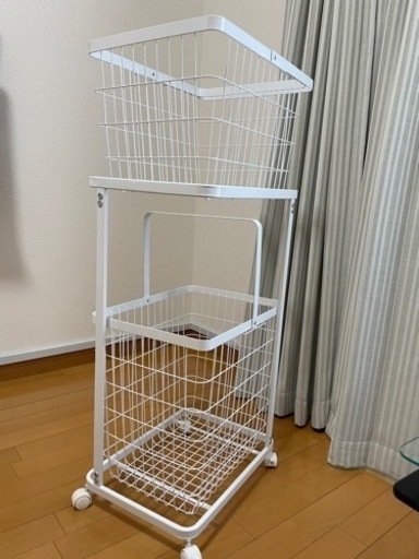 【募集中】タワー 山崎実業 ランドリーワゴン＆バスケット