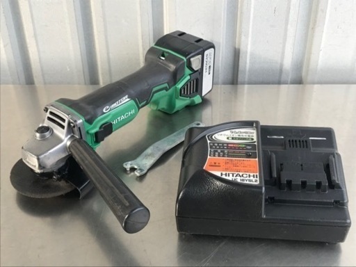 日立◇コードレスディスクグラインダ◇100mm◇バッテリー・充電器付◇G14DBVL◇K860