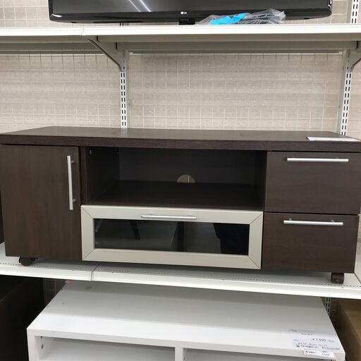 ★ジモティ割あり★  テレビ台 ダークブラウン H47×W116×D45 クリーニング済み KJ2830