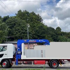 【H-0063】日野 レンジャー FE7JLW 増トン ローダー セルフローダー 最大積載量7600kg H20年 車検付き 4段 タダノクレーン 花見台の画像