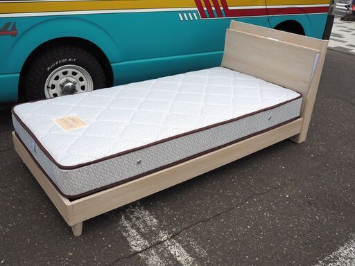 短期使用◆スイートデコレーション シングル ベッド マットレス付属（電源・ライト付き）スイデコ 長谷川◆