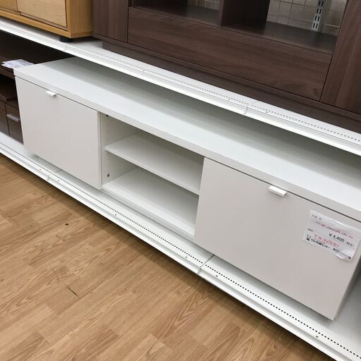 ★ジモティ割あり★  テレビ台 白 H46×W160×D42 クリーニング済み KJ2833