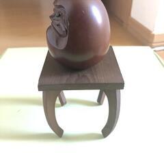目出し達磨　独眼竜政宗　縁起物　工芸品　一刀彫　の画像