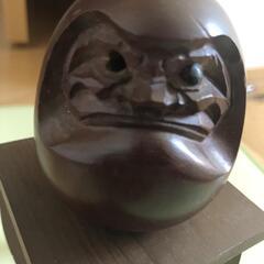 目出し達磨　独眼竜政宗　縁起物　工芸品　一刀彫　の画像