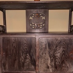 昭和レトロ　古家具　飾り棚　無料の画像