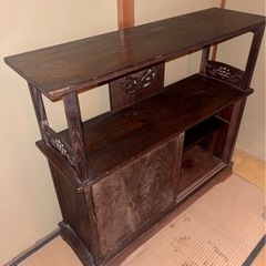 昭和レトロ　古家具　飾り棚　無料の画像