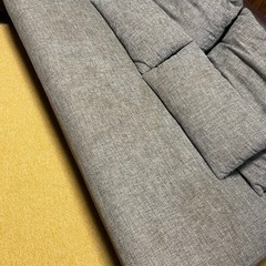 お取引完了【アルモニアソファー】グレー ※ベージュの替カバー付の画像