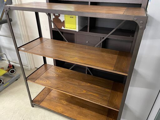 【ジモティ来店特価！！】4段ラック　ウッド調　棚　シェルフ　J-0921