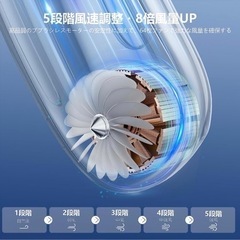 【新品未使用】首掛け扇風機 羽根なし ネックファンの画像