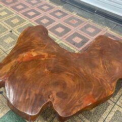 ☆中古￥8,800！座卓　テーブル　家具　幅110㎝ｘ奥行97㎝ｘ高さ30㎝　【BI066】