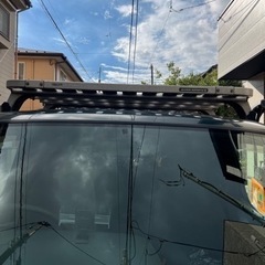 100系ハイエース用ルーフキャリア&ハシゴのセットの画像