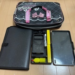 リボンが可愛い習字道具セットの画像