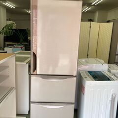 【リサイクルショップ　ピカソ　小松原】日立 HITACHI 3ドア  右開き 375L 冷蔵庫 2017年製 R-K380HV★5325★