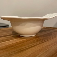 新品未使用　シリアル　ボウル　スープ　くま　ベア　ホワイトの画像