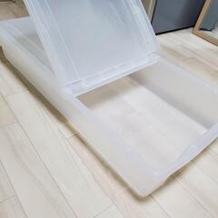 【引取り決定】収納ケース(透明、ベッド下)No.2の画像