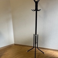 ポールハンガー　バッグスタンド　黒
