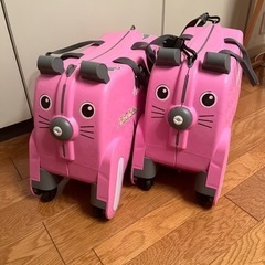 子供が乗れるキャリーケース　キッズスーツケースの画像