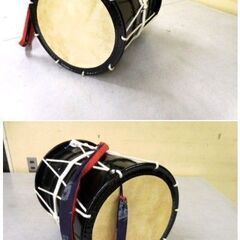 担ぎ太鼓　締太鼓　軽く少し地小さめ（子供用？）和太鼓　締め太鼓　袋ケース付きの画像