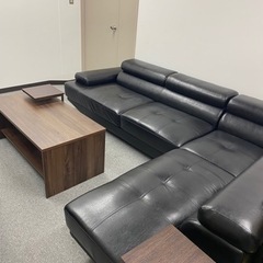 【破格】レザーカウチソファの画像