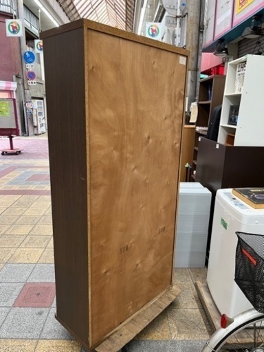 大阪市発引取対応　スライド扉シューズボックス　下駄箱　姿見　幅85