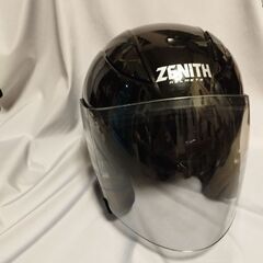 再値下げ★ヤマハZENITH【美品】ジェット ヘルメット Ｌサイズ 黒 スモークシールドの画像