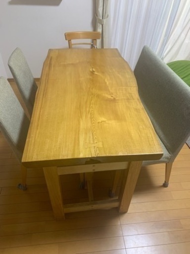 ☆ジモティ割あり☆ NITORI ダイニングテーブル ナチュラル H71×D75 ☆ジモティ割あり☆ NITORI ダイニングテーブル ナチュラル H71×D75