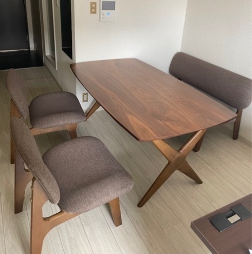 ダイニングテーブルセット　滋賀引取 ニトリ リラックスワイド ダイニングテーブルセット