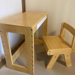取引中です  Ｋidzoo 子供用 学習机 イスセットの画像