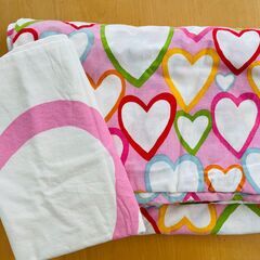 IKEA シングル掛布団＆枕カバーハート柄 duvet and ...