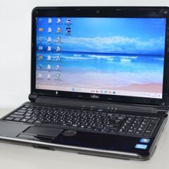 中古良品ノートパソコン Windows11+office 大容量HDD750GB 富士通