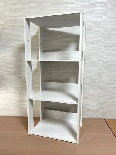 3段 オープンウッドラック 収納棚