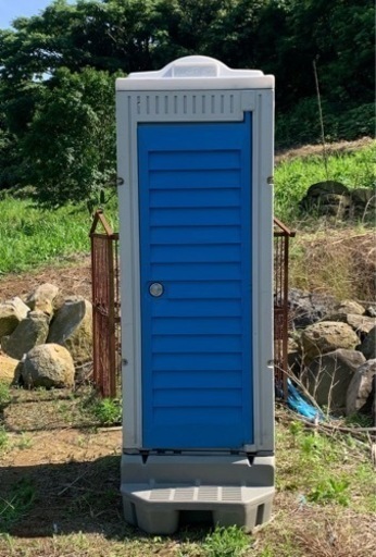 仮設トイレ フットポンプ式 簡易水栓 和式