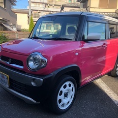 H27 SUZUKIハスラーGターボ　ピンクツートン　レーダーブ...